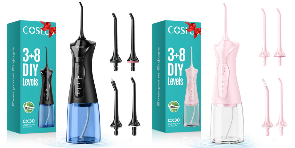 COSLUS CX30 Water Flosser (Black&Pink) Set img