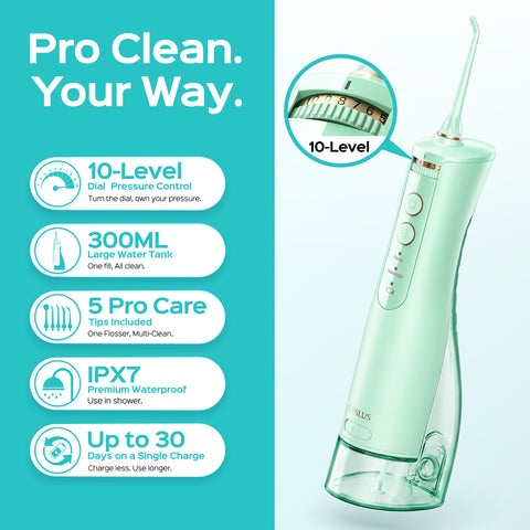COSLUS E40 10-Level Dial Pressure Control Water Flosser img