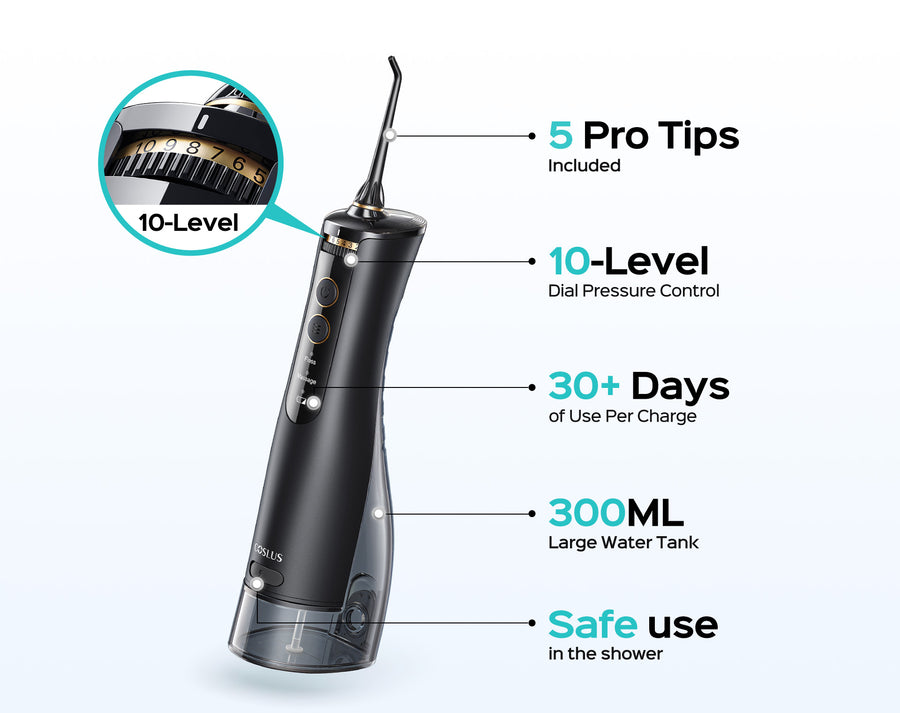 COSLUS E40 10-Level Dial Pressure Control Water Flosser