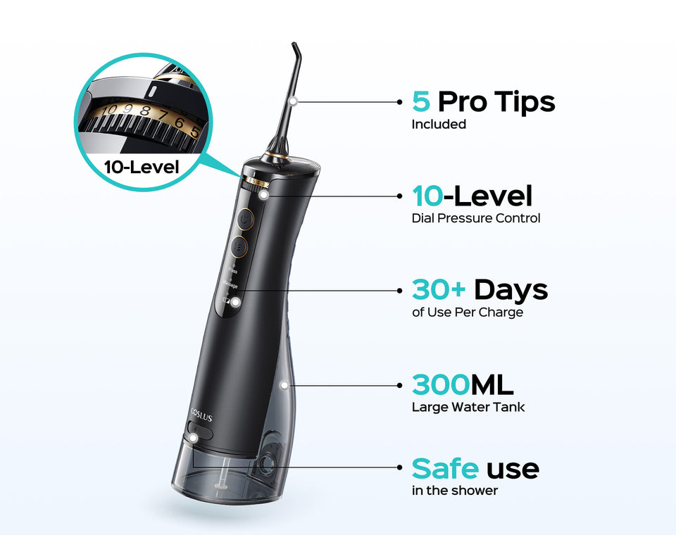 COSLUS E40 water flosser in black color img