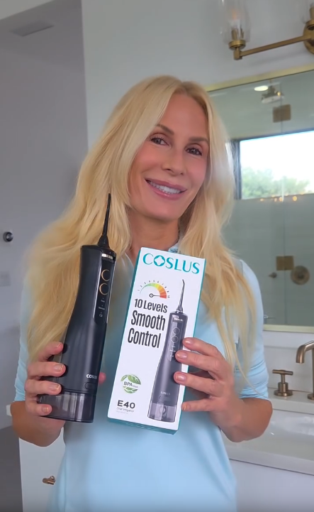 COSLUS E40 10-Level Dial Pressure Control Cordless Water Flosser