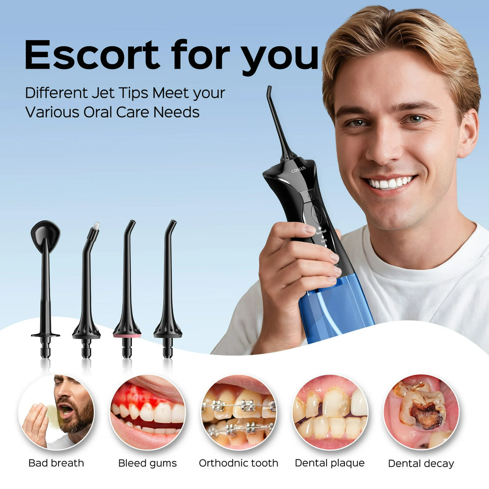 COSLUS CX30 Water Flosser (Black&Pink) Set img