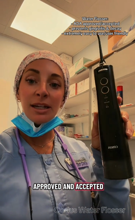 COSLUS E40 10-Level Dial Pressure Control Cordless Water Flosser