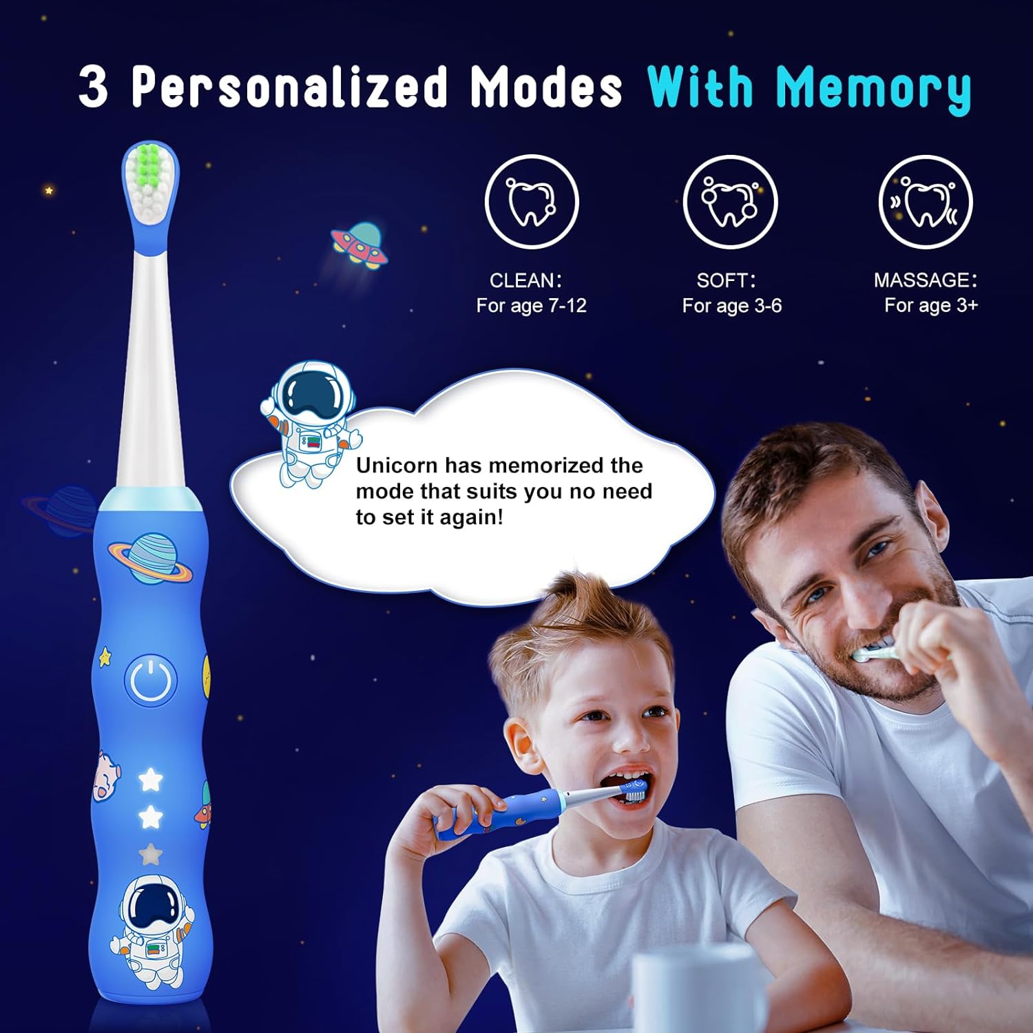 D603 Kids Electric Toothbrush for Boys Girls