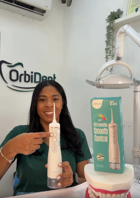 COSLUS E40 10-Level Dial Pressure Control Cordless Water Flosser
