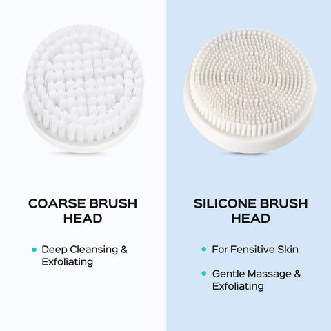 COSLUS P2017 Waterproof Facial Cleansing Spin Brush with 2 Brush Heads img