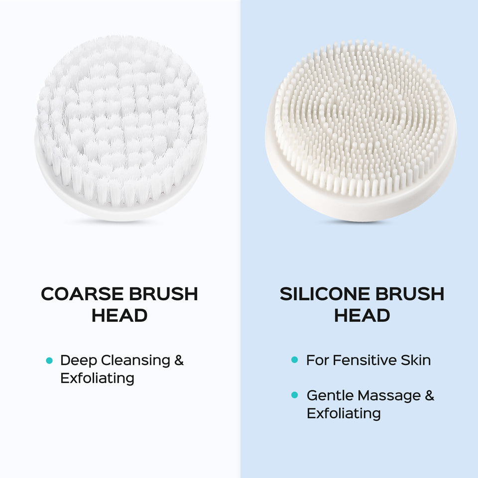 COSLUS P2017 Waterproof Facial Cleansing Spin Brush with 2 Brush Heads img