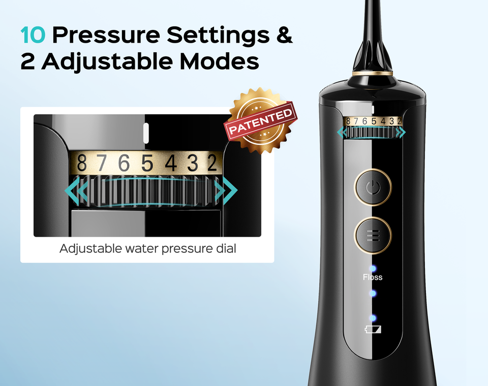 COSLUS water flosser mode settings explained