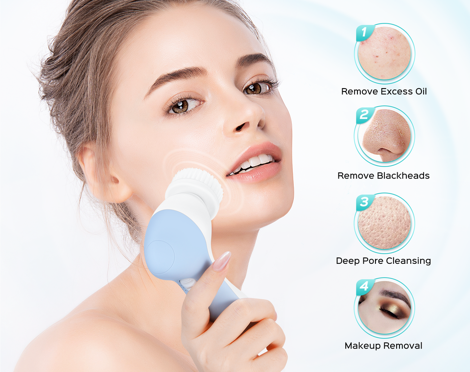 P2017 Facial Power Brush with 7 Brush Heads img