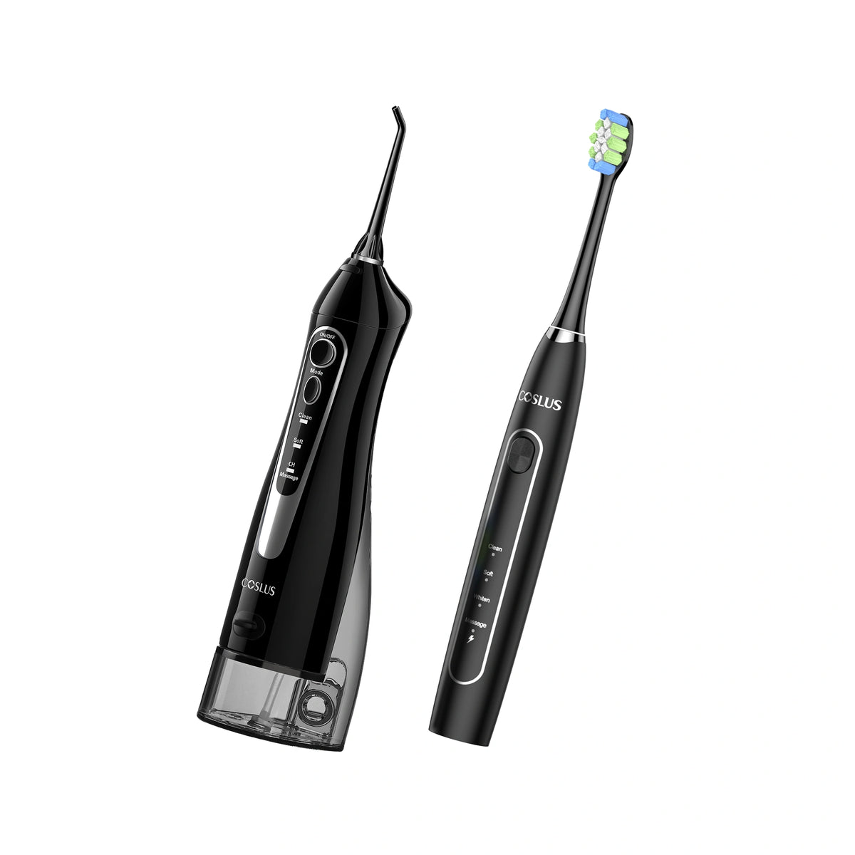 COSLUS C20 & C41 Oral Care Bundle – Cordless Water Flosser & Electric Toothbrush