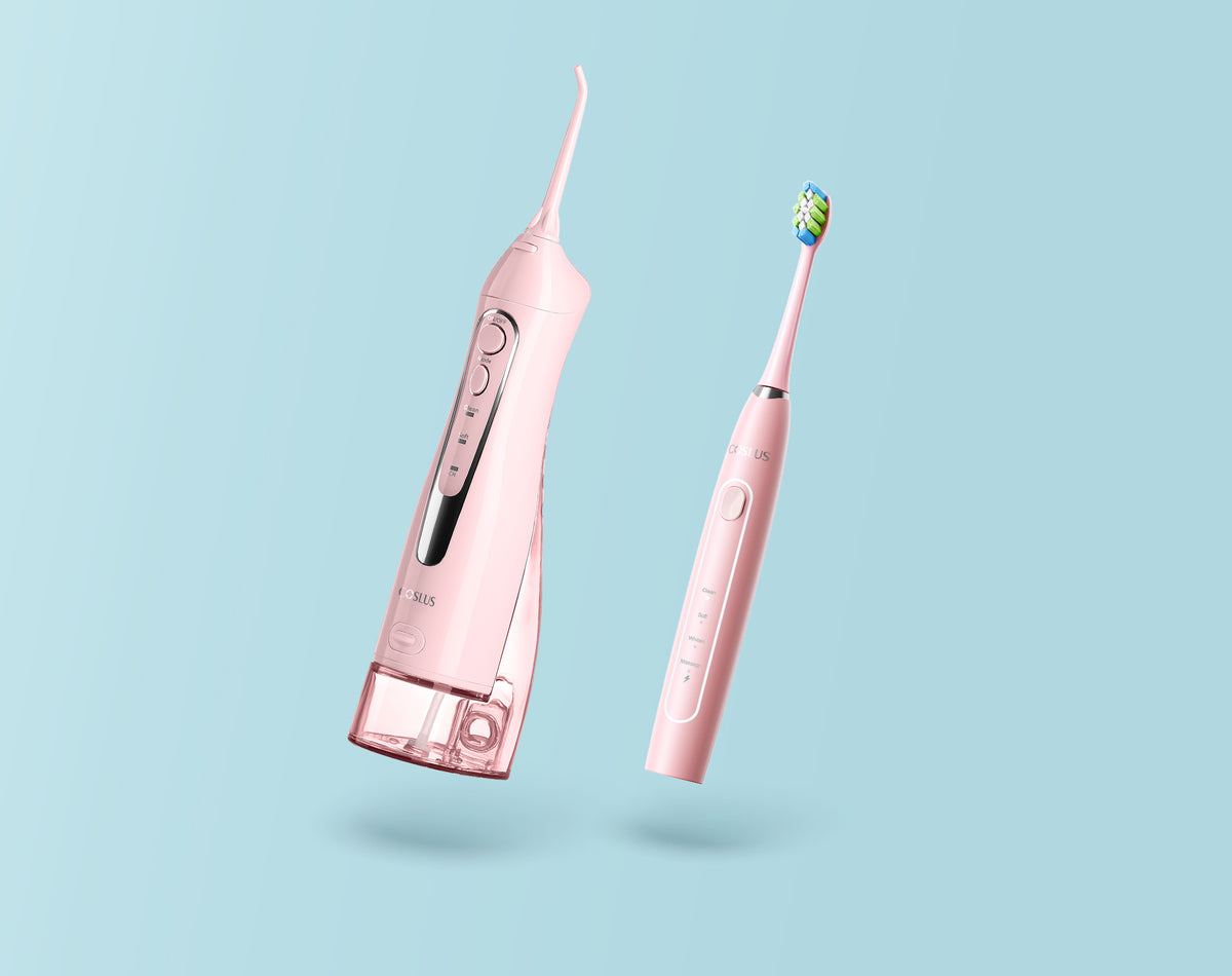 COSLUS C20 & C41 Oral Care Bundle – Cordless Water Flosser & Electric Toothbrush