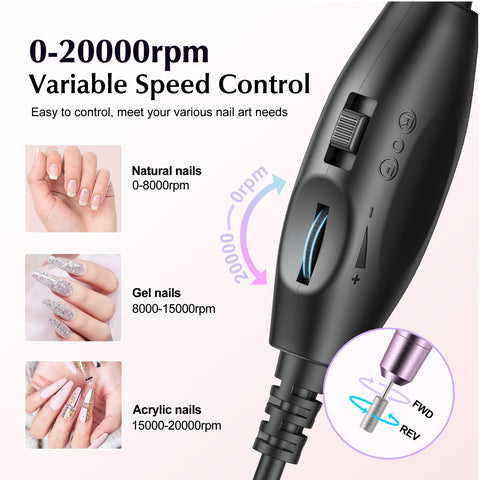COSLUS  CX40 Electric Manicure Pedicure Kit img