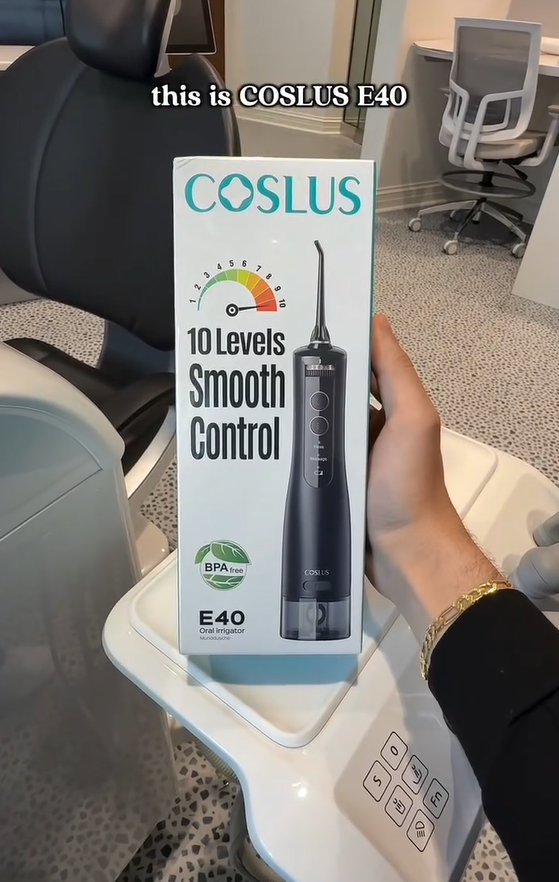 COSLUS E40 10-Level Dial Pressure Control Water Flosser