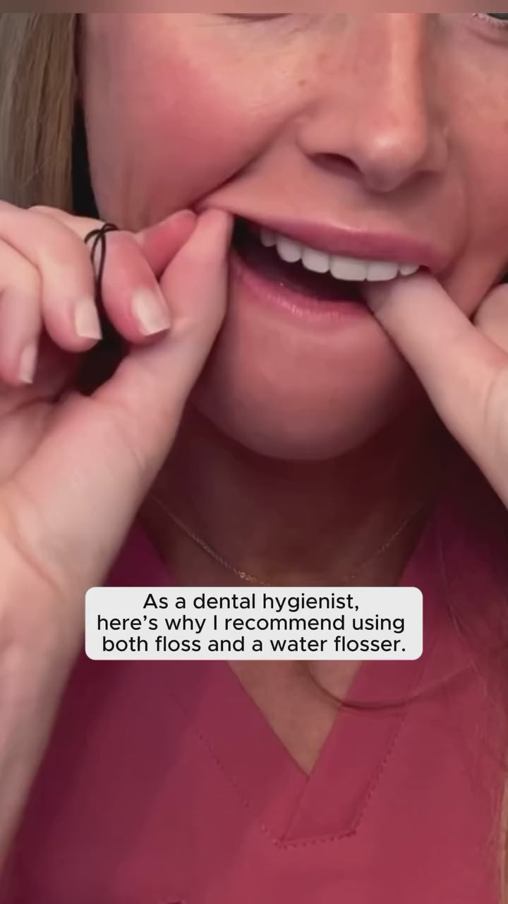 COSLUS E40 10-Level Dial Pressure Control Cordless Water Flosser customer video