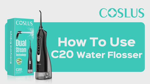 COSLUS C20 (F5020E) Water Flosser 300ML for Teeth Cleaning img
