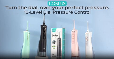 COSLUS E40 10-Level Dial Pressure Control Water Flosser img