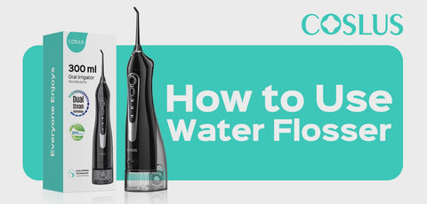 COSLUS C20 (F5020E) Water Flosser 300ML for Teeth Cleaning img
