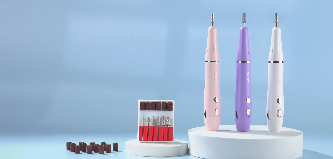 COSLUS C42 Portable Manicure Set - Compact Electric Nail File for