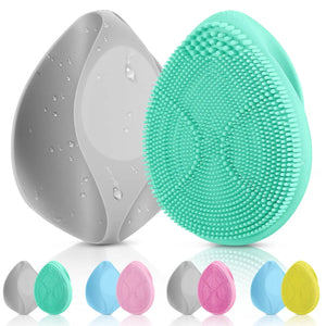 facial brush green