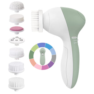 facial brush green