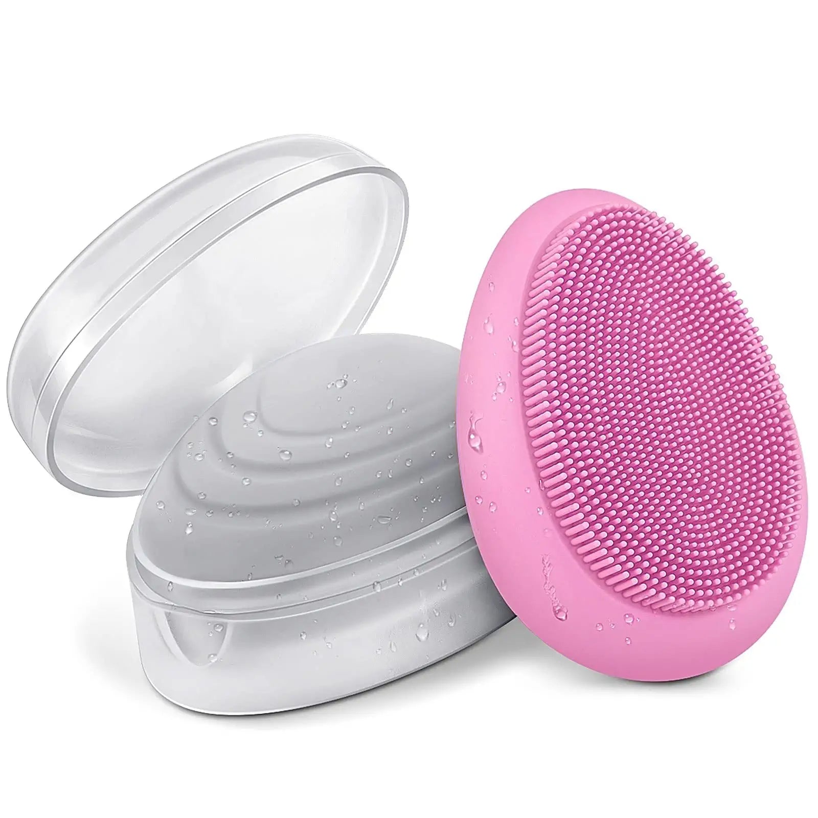 facial brush rose red