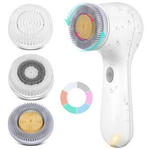 E010108 Facial Power Brush with 3 Brush Heads