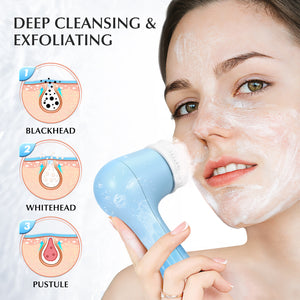 E010108 Facial Power Brush with 3 Brush Heads
