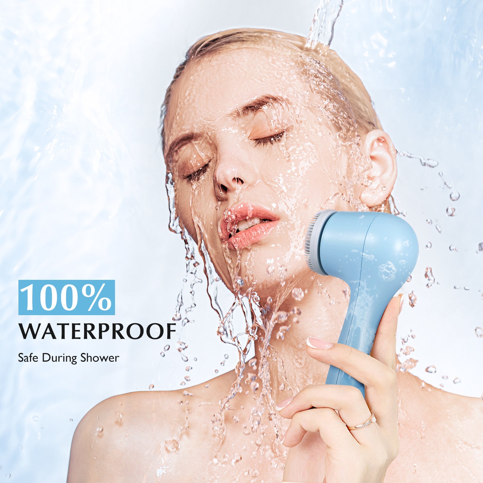 E010108 Facial Power Brush with 3 Brush Heads