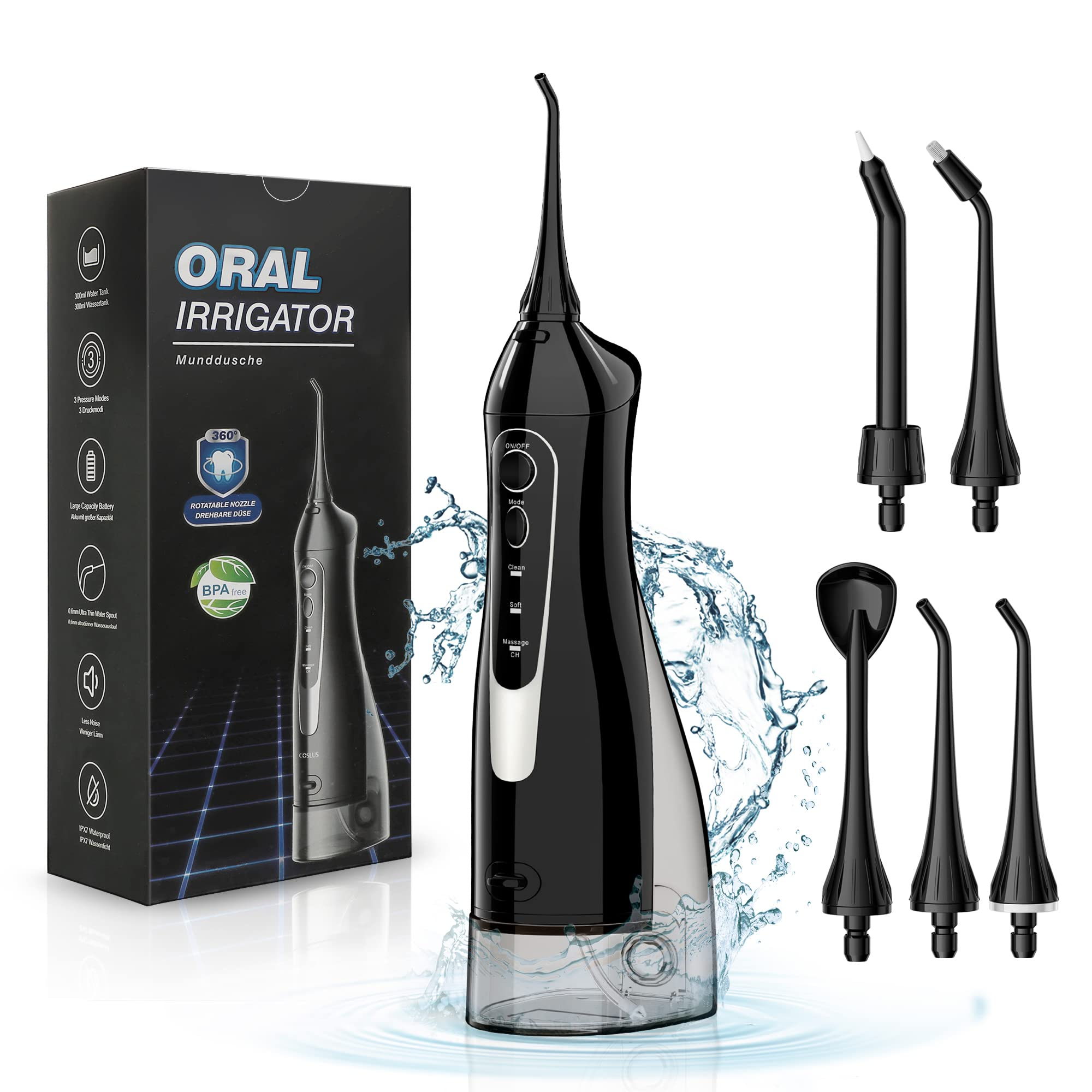 F5020E Water Dental Flosser 300ML for Teeth Cleaning